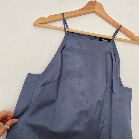 Madewell high neck linen blend mini dress - Picture 4 of 7